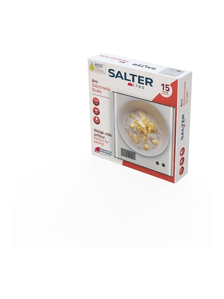 Salter Stainless Steel Arc Digital Kitchen Scale - Image 3 of 3