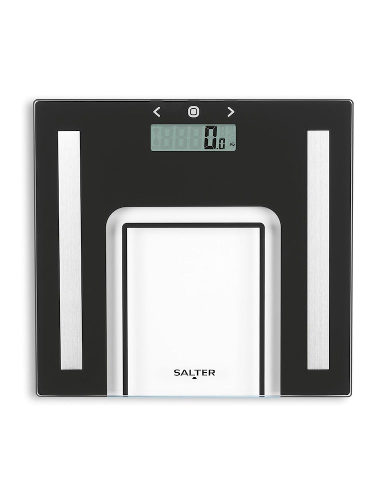 Salter Black Glass Analyser Bathroom Scale - Image 1 of 2
