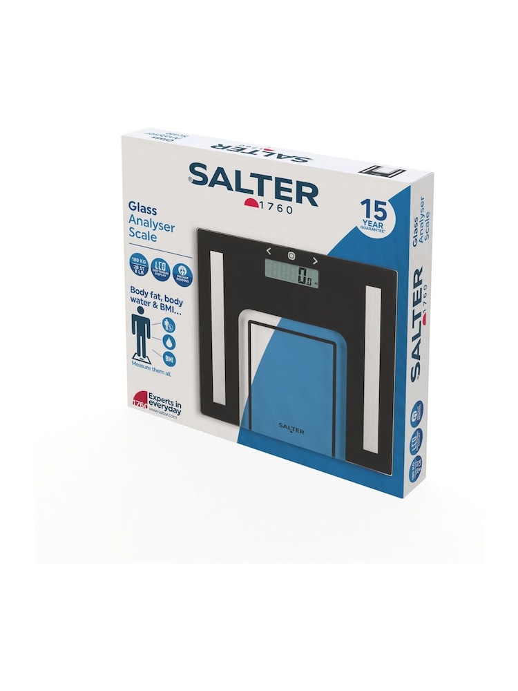 Salter Black Glass Analyser Bathroom Scale - Image 2 of 2