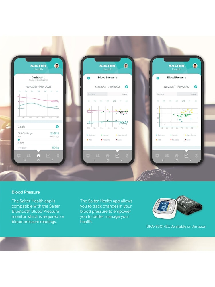 Salter Charcoal Smart Bathroom Scale - Image 5 of 5