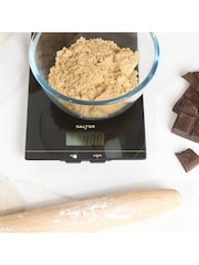 Salter Black Glass Electronic Kitchen Scale - Image 4 of 6