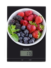 Salter Black Glass Electronic Kitchen Scale - Image 5 of 6