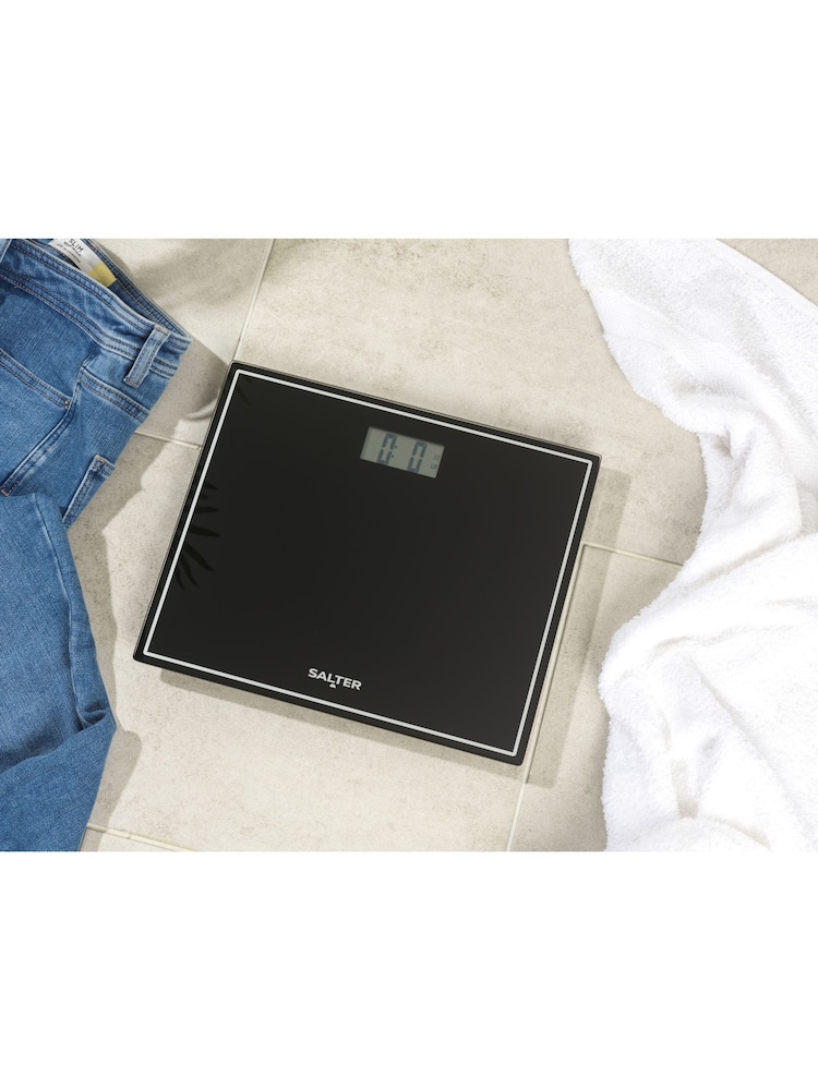 Salter Black Compact Bathroom Scale - Image 1 of 6