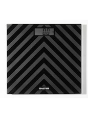 Salter Black Chevron Two Tone Bathroom Scale - Image 1 of 6