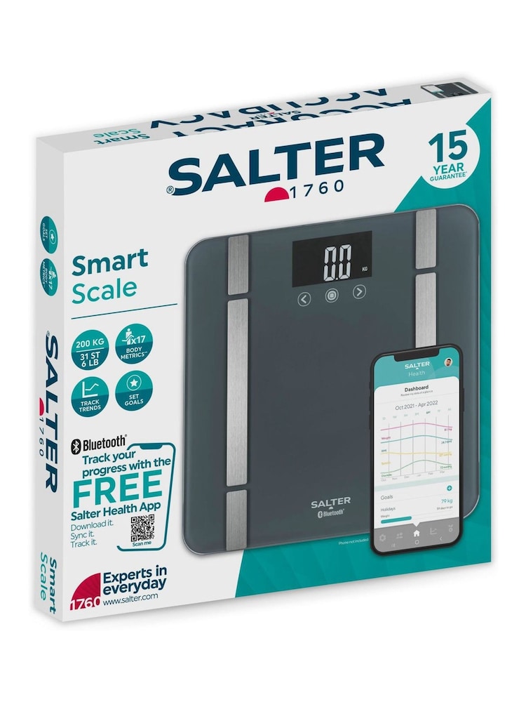 Salter Black Chevron Two Tone Bathroom Scale - Image 6 of 6