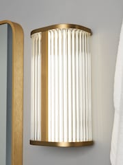 BHS Brushed Copper Nayru 8w LED Wall Light CCT IP44 - Image 1 of 7
