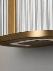 BHS Brushed Copper Nayru 8w LED Wall Light CCT IP44 - Image 4 of 7