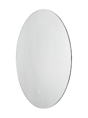 BHS White Fal 20w Round LED Touch Demist IP44 Mirror - Image 3 of 7