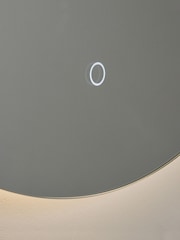 BHS White Fal 20w Round LED Touch Demist IP44 Mirror - Image 5 of 7