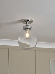 BHS Chrome Bryn Glass Tulip Bathroom Pendant - Image 2 of 7