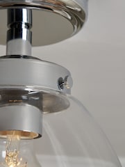 BHS Chrome Bryn Glass Tulip Bathroom Pendant - Image 6 of 7