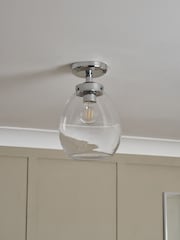 BHS Chrome Bryn Glass Tulip Bathroom Pendant - Image 7 of 7