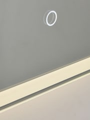 BHS White Exe 5w LED Frost Touch Demist IP44 Mirror - Image 5 of 7