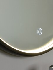 BHS Black Roc 19w LED Framed Touch Demist IP44 Mirror - Image 5 of 7