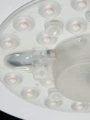 BHS Matt Black Opie 12w LED Glass Dome Flush Ceiling Light - Image 6 of 7