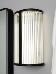 BHS Matt Black Nayru 8w LED Wall Light CCT IP44 - Image 1 of 7
