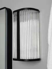 BHS Matt Black Nayru 8w LED Wall Light CCT IP44 - Image 2 of 7