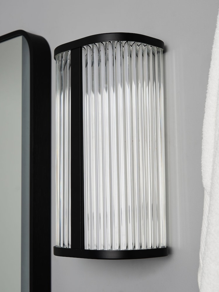 BHS Matt Black Nayru 8w LED Wall Light CCT IP44 - Image 2 of 7