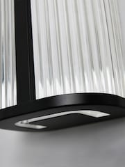 BHS Matt Black Nayru 8w LED Wall Light CCT IP44 - Image 4 of 7
