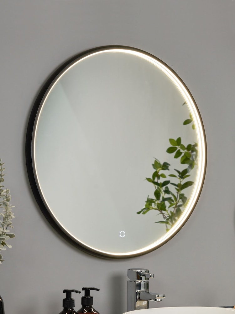 BHS Black Roc 23w LED Demist IP44 Framed Mirror - Image 1 of 7