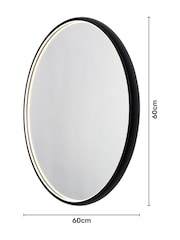 BHS Black Roc 23w LED Demist IP44 Framed Mirror - Image 4 of 7
