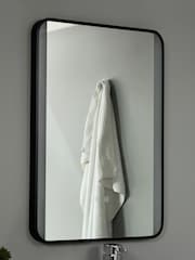 BHS Black Lori CCT LED Rect MotionDemist Framed Mirror - Image 2 of 6