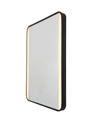 BHS Black Lori CCT LED Rect MotionDemist Framed Mirror - Image 3 of 6