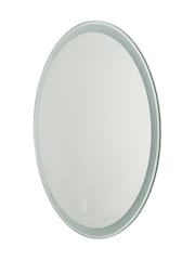 BHS White Esk 16w Round LED Frost Touch Demist IP44 Mirror - Image 5 of 7
