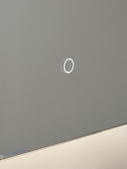 BHS White Mar 25w LED Touch Demist IP44 Mirror - Image 4 of 7