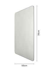 BHS White Mar 25w LED Touch Demist IP44 Mirror - Image 7 of 7