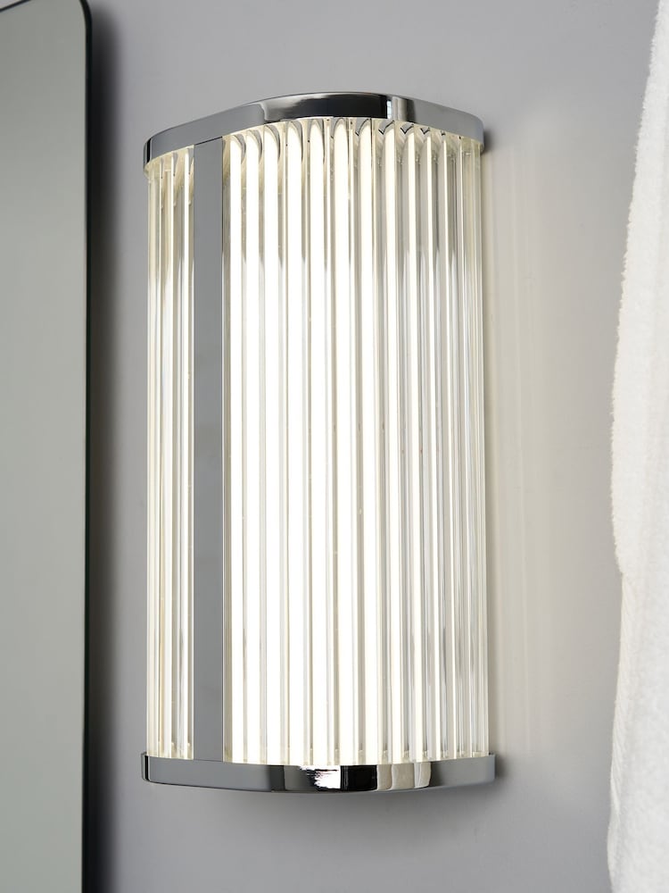 BHS Chrome Nayru 8w LED Wall Light CCT IP44 - Image 1 of 7
