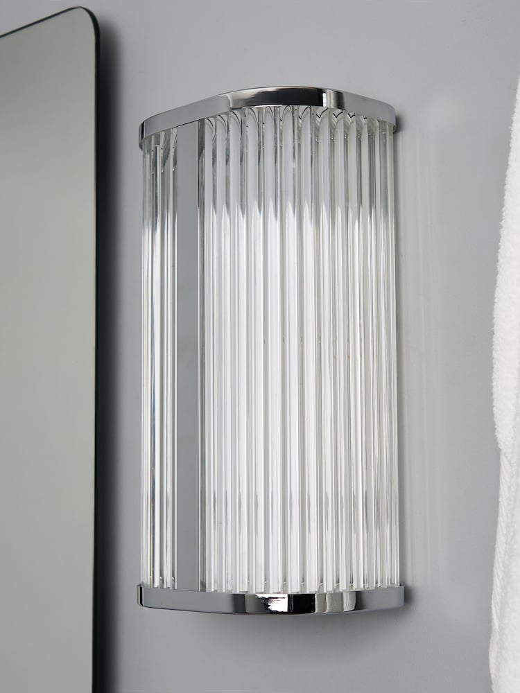 BHS Chrome Nayru 8w LED Wall Light CCT IP44 - Image 2 of 7