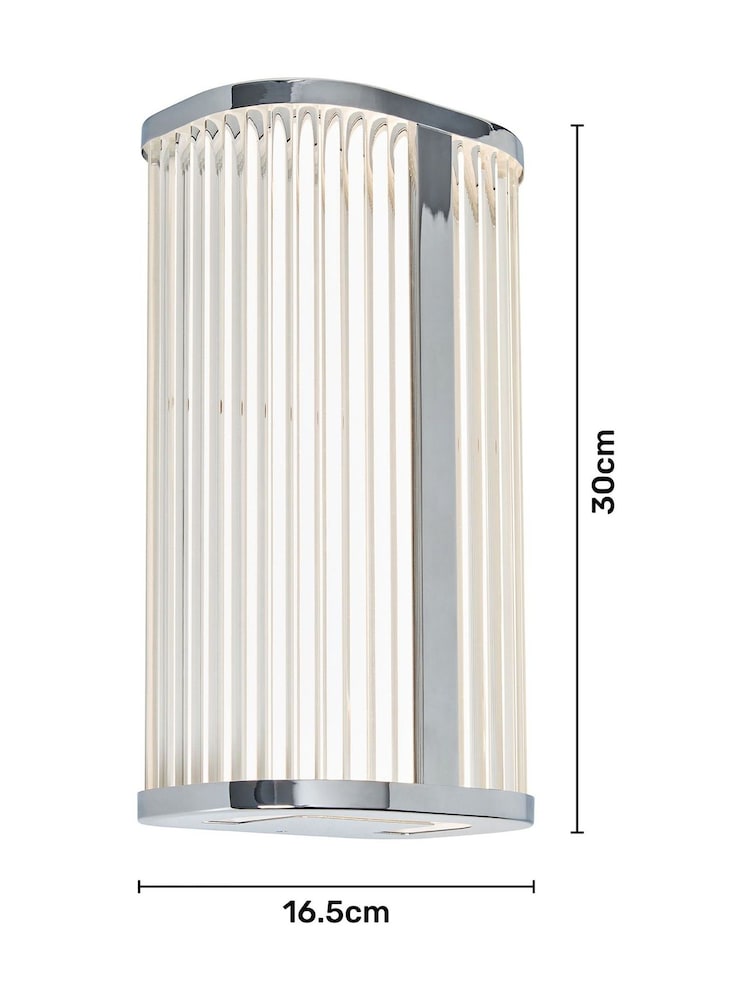 BHS Chrome Nayru 8w LED Wall Light CCT IP44 - Image 7 of 7