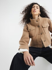 River Island воротник-воронка укороченный куртка - Image 2 of 6