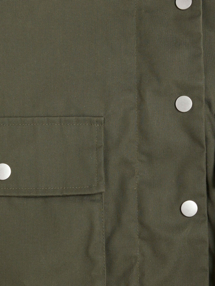 Chaqueta de algodón 100 % con cuello encerado de River Island - Imagen 6 de 6 Chaqueta de algodón 100 % con cuello encerado de River Island - Imagen 6 de 6