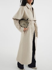 River Island Petite Wool Blend Cape Coat - Imagen 2 de 6