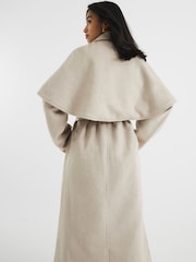 River Island Petite Wool Blend Cape Coat - Imagen 3 de 6