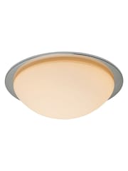 BHS Chrome Opie 12w LED Glass Dome Flush Ceiling Light - Image 3 of 7