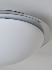BHS Chrome Opie 12w LED Glass Dome Flush Ceiling Light - Image 5 of 7