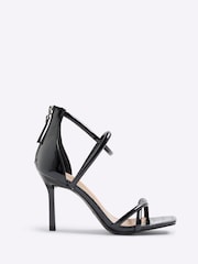 River Island Black Twist Close Back Heeled Sandals - Image 2 of 6