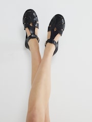 River Island Black Closed Fisherman Sandals - Image 1 of 6