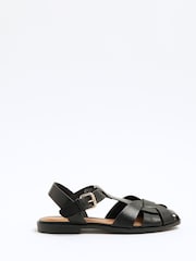 River Island Black Closed Fisherman Sandals - Image 2 of 6