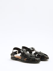 River Island Black Closed Fisherman Sandals - Image 4 of 6
