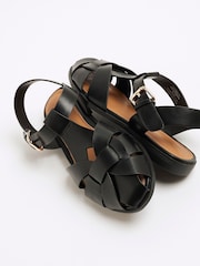 River Island Black Closed Fisherman Sandals - Image 5 of 6