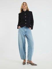 River Island Black Pocketed Military Blazer - Image 3 of 6