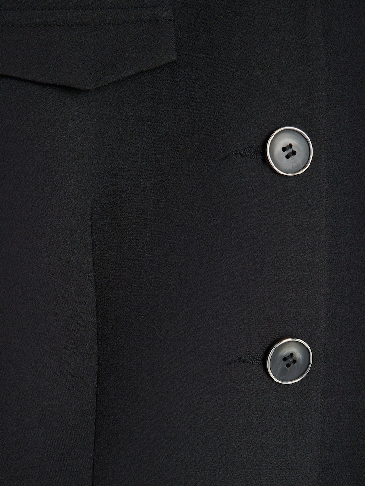 River Island Black Pocketed Military Blazer - Image 6 of 6