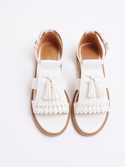River Island Cream Tassle Open Sandals - Image 5 of 6