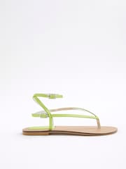 River Island Lime Minimal Toe Thong Sandaler - Bilde 2 av 6