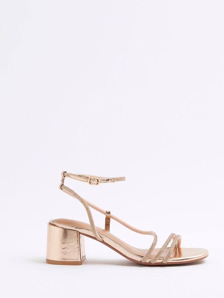 River Island босоножки на блочном каблуке с ремешками - Image 1 of 5
