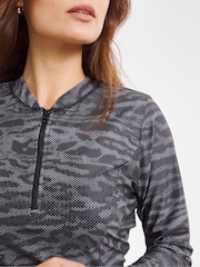 JD Williams Grey Beach To Beach Sports Rash Vest - Image 3 of 4